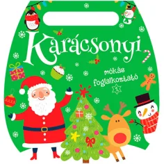 Zielona zabawna książeczka do kolorowania na Boże Narodzenie 1.