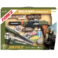 Zielony zestaw wojskowy Military Force z bronią, światłem i dźwiękiem