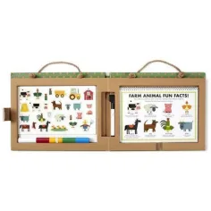 Zmazywalny zestaw do rysowania i magnetyczna farma - Melissa & Doug zdjęcie 3