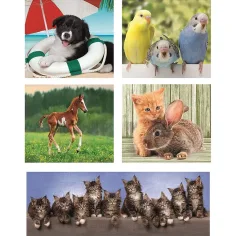 Zwierzęcy przyjaciele 10w1 super kolorowy puzzle - Clementoni zdjęcie 2