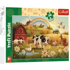 Zwierzęta na farmie 24 elementowe Maxi puzzle - Trefl zdjęcie 1