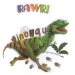 3D Świat Dinozaurów zestaw naklejek na ścianę z plakatem zdjęcie 4