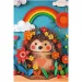 40-lecie - Sztuka z papieru: Jeżyk, puzzle 160 elementów - Trefl