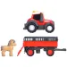 ABC Massey traktor do przewozu zwierząt z koniem - Simba Toys