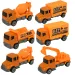 Alloy Car: 6-częściowy zestaw ciężarówek budowlanych 8 cm