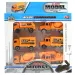 Alloy Car: 6-częściowy zestaw ciężarówek budowlanych 8 cm