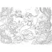 Ariel, mała syrenka 2 w 1 puzzle i kolorowanka 108 elementów 50x35cm - Lisciani