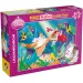 Ariel, mała syrenka 2 w 1, puzzle i kolorowanka 108 elementów, 70x50 cm – Lisciani