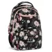 Ars Una: Flowery Black kwiecisty plecak szkolny AU-6, 34x45x26 cm