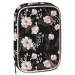 Ars Una: Flowery Black wielopoziomowy piórnik 15,5x22,5x4,5 cm