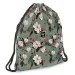 Ars Una: Flowery Green worek gimnastyczny dla nastolatków, torba sportowa 37,5 x 46 cm