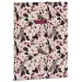 Ars Una: Flowery Pink kwiatowy folder gumowy A/4
