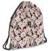 Ars Una: Flowery Pink kwiecisty plecak sportowy, worek sportowy dla nastolatków 37,5x46 cm