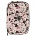 Ars Una: Flowery Pink kwiecisty wielopoziomowy piórnik 15,5x22,5x4,5cm