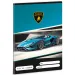 Ars Una: Lamborghini niebieski zeszyt w linie dla klasy 1, format A5