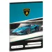 Ars Una: Lamborghini niebieski zeszyt w linie dla klasy 2, format A5