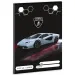 Ars Una: Lamborghini szary zeszyt w linie dla klasy 1, format A5, 14-32