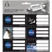 Ars Una: NASA zestaw etykiet na zeszyty 3x6 sztuk