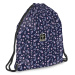 Ars Una: Navy Bloom młodzieżowy worek gimnastyczny, torba sportowa 37,5x46 cm