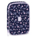 Ars Una: Navy Bloom wielopoziomowy piórnik 15,5 x 22,5 x 4,5 cm