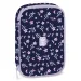 Ars Una: Navy Bloom wielopoziomowy piórnik 15,5 x 22,5 x 4,5 cm