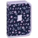 Ars Una: Navy bloom kwiatowy rozkładany wypełniony piórnik 12,8x19,3x3,6 cm zdjęcie 1