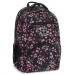 Ars Una: Pearl Blossom Black kwiecisty ergonomiczny plecak szkolny 33x45x24 cm