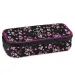 Ars Una: Pearl Blossom Black kwiecisty piórnik młodzieżowy 22,5x6x11,5 cm