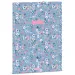 Ars Una: Pearl Blossom Blue kwiecista teczka z gumką A/4
