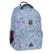 Ars Una: Pearl Blossom Blue kwiecisty ergonomiczny tornister szkolny, plecak 33x45x24cm