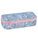 Ars Una: Pearl Blossom Blue kwiecisty piórnik młodzieżowy 22,5x6x11,5cm