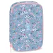 Ars Una: Pearl Blossom kwiecisty, wielopoziomowy piórnik 15,5x22,5x4,5 cm