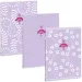 Ars Una: Soft Touch Purple Spring zeszyt w kratkę z dodatkowymi klipsami A/4