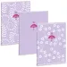 Ars Una: Soft Touch Purple Spring zeszyt w linie A4 z dodatkowymi zszywkami