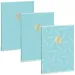 Ars Una: Soft Touch Turquoise Spring zeszyt z dodatkowym zapięciem, kratka, A4