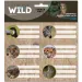 Ars Una: The Eye of the Wild etykiety zeszytów z dzikimi zwierzętami 3x6 sztuk