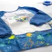 Ars Una: Wodoodporny fartuch malarski z długim rękawem – Blue Splash