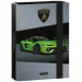 Ars Una: Zielona teczka na zeszyty z gumką Lamborghini A5