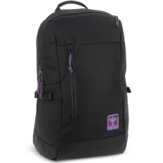 Ars Una: dziewczęcy plecak szkolny z Cordury, czarno-fioletowy AU-17 32x47x18 cm