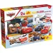 Auta 2 w 1 2x24-elementowe maxi puzzle i kolorowanka - Lisciani