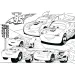 Auta 2 w 1 2x24-elementowe maxi puzzle i kolorowanka - Lisciani