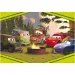 Auta 2 w 1 60-elementowe Eco puzzle i kolorowanka 70x50 cm – Lisciani