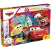 Auta 2 w 1 puzzle 24-elementowe i kolorowanka 35x25 cm - Lisciani