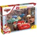 Auta 2 w 1, puzzle 24-elementowe i kolorowanka 50x35 cm - Lisciani