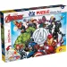 Avengers 2 w 1 puzzle 60 elementów i kolorowanka 35x25 cm - Lisciani