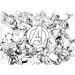Avengers 2 w 1 puzzle 60 elementów i kolorowanka 35x25 cm - Lisciani