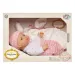 Baby Dream: Niemowlę w różowym ubranku z akcesoriami, 35 cm