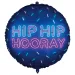 Balon foliowy – napis „HIP HIP HOORAY” neonowy 46 cm