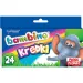 Bambino: Zestaw 24 premium kolorowych kredek świecowych