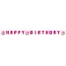 Baner imprezowy „Happy Birthday” z napisem i motywem Hello Kitty na urodziny